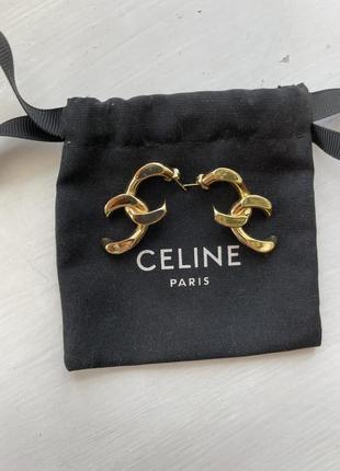 Бижутерии серьги в стиле celine