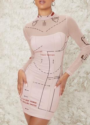 Платье shein скин тату zara мини mango по фигуре h&m сетка нюд asos в обтяжение reserved силуэтная sinsay