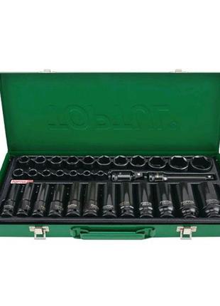 Набір торцевих головок ударних toptul 1/2" 8-32мм 32ед. короткі+довгі gdad3201