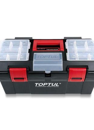 Скринька для інструментів пластиковий 3 секції 445x240x205 toptul tbae0302