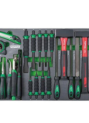 Набір слюсарно-столярного інструменту в ложементі 23ед. toptul ged2332