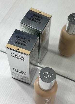 Тональная основа dior backstage face and body foundation 1n2 фото