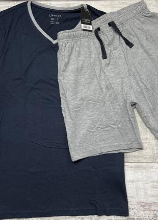 Арт.1109.піжама (футболка і шорти) для чоловіка livergy.8 фото
