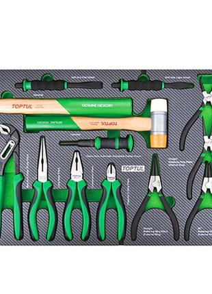 Набір інструменту в ложементі комбінований 13ед. toptul ged1353