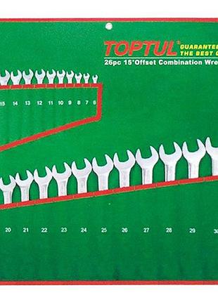Набір ключів комбінованих 26 шт 6-32 мм toptul gaaa2604