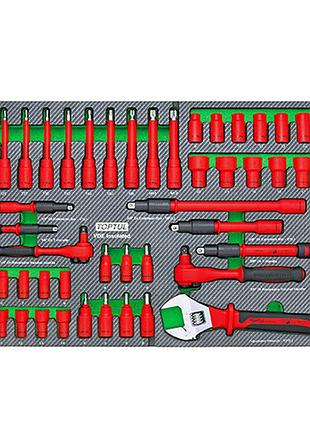 Набір інструменту електроізольованого vde 48 од. (в ложементі, тип d) toptul ged4863