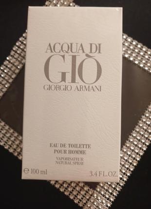 Хит! имиджевый парфюм giorgio armani acqua di gio 100ml абсолютно новый запечатан в110