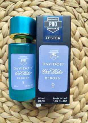 Парфюм davidoff cool water reborn tester pro женский 58 мл1 фото