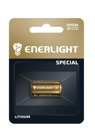 Батарейка литиевая enerlight lithium ndustrial cr123a, 3v, bli 1