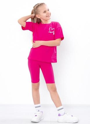 3 кольори 🌈 летний комплект для девушек, летний костюм для девушек, летний комплект футболка и тресы, летний комплект футболка и тресса