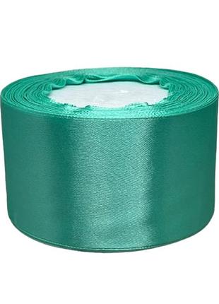 Атласная лента 5 см, цвет тиффани, 1 рулон (25 ярд), тиффани