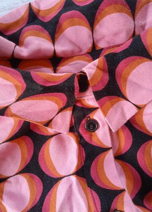 Рубашка розовая с принтом размер 50-528 фото