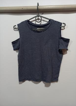 Укороченная футболка топ размер s