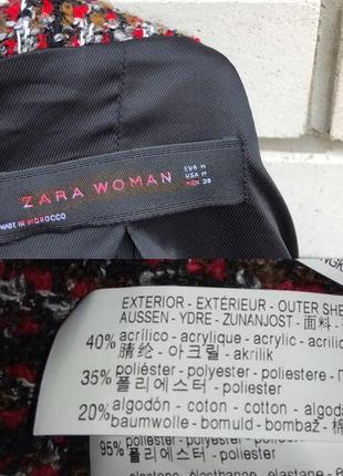 Твидовый пиджак жакет,блейзер в стиле шанель,кружево,хлопок, zara7 фото