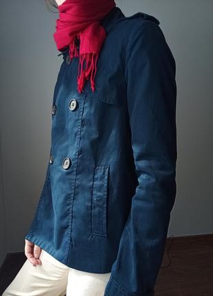 Легкая темно синяя куртка, размер s-m2 фото