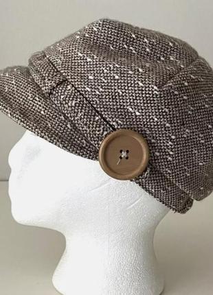 Peter grimm коричневий твідовий шерстовий капелюх жіночий розмір маленький1 фото