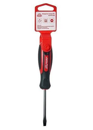 Отвертка плоская vitals master s2, 5.5х75 мм