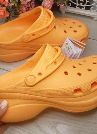 Кроксы классик баэ клог оранжевые crocs classic clog bae orange5 фото