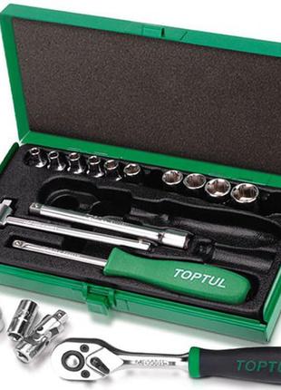 Набір інструменту в кейсі toptul 1/4" 17ед. gcad1701