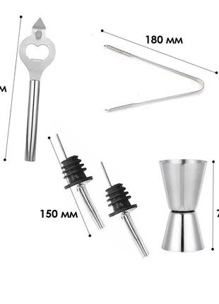 Набір для бара 10 предметів creation k10-25 з підставкою5 фото