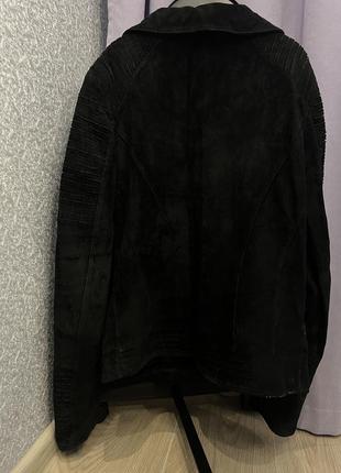Куртка косуха кожаная замша8 фото