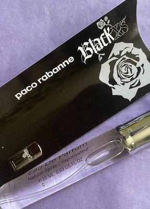 20 ml paco rabanne black xs