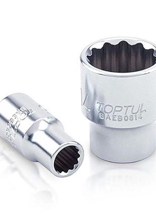 Головка 1/4" 12 граней 6 мм toptul baeb0806