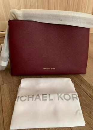 Сумка michael kors portia plum saffiano оригінал6 фото