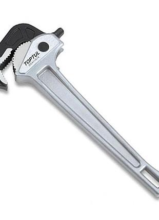 Ключ трубний важільний алюмінієвий hawk 19-48 мм l350 toptul ddai1a14