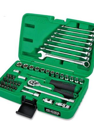 Набір інструменту toptul 1/4" + ключі 49ед. gcai4901