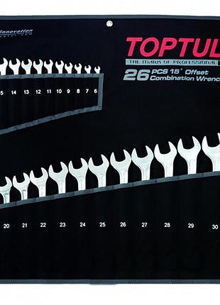 Набір ключів комбінованих 26 шт 6-32 мм toptul hi-performance gpax2601
