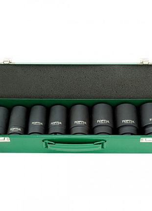 Набір головок для шиномонтажу ударних довгих toptul 3/4" 26-38мм 8ед. gdad0802