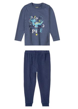 Дитяча піжама lupilu  р.86-92, трикотажна, на хлопчика, набір для сну, динозаври1 фото