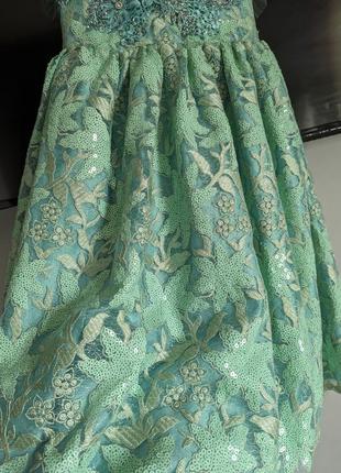 Сукня плаття дитяче пишне зелене8 фото