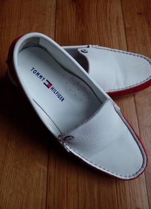 Шкіряні мокасы tommy hilfiger1 фото