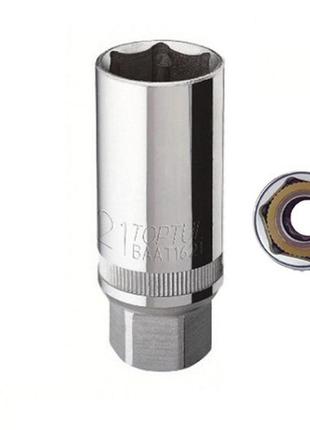 Головка торцева магнітна свічкова toptul 21мм 1/2" baat1621