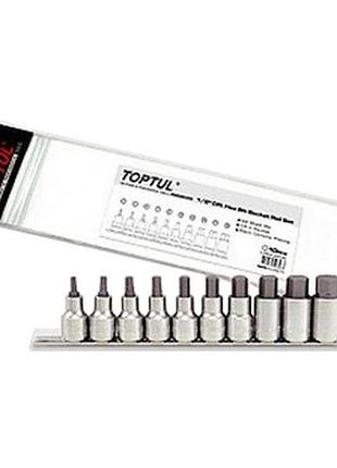 Набір головок-біт шестигранників дюймових toptul 12 од. gaaq1208
