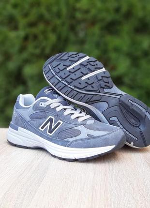 Мужские кроссовки new balance 993 grey 49 беланс серого цвета5 фото