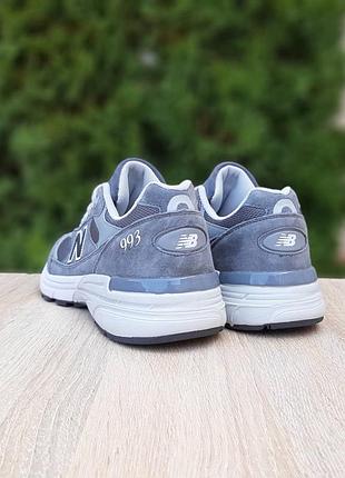 Мужские кроссовки new balance 993 grey 49 беланс серого цвета4 фото