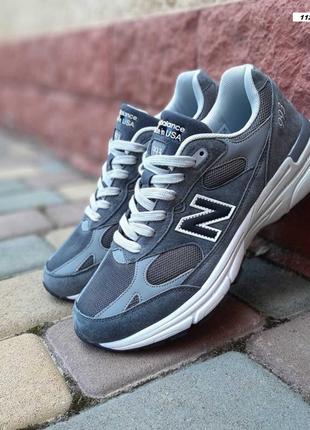 Мужские кроссовки new balance 993 grey 49 беланс серого цвета6 фото