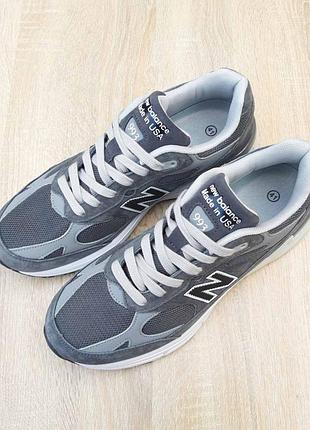 Мужские кроссовки new balance 993 grey 49 беланс серого цвета3 фото