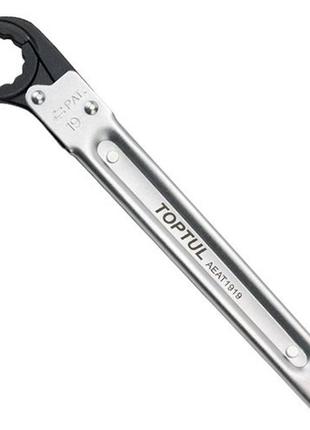 Ключ накидний із тріскачкою, що розкривається toptul 10 мм aeat1010