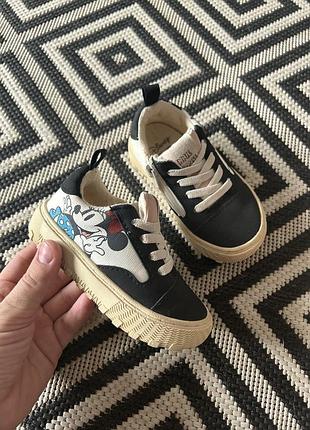 Кроссовки кеды zara minnie mouse - 21/13 см