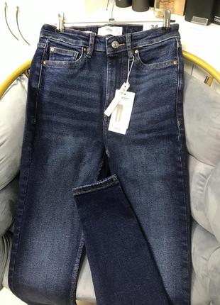 Джинсы узкие soho с высокой посадкой jeans mango1 фото
