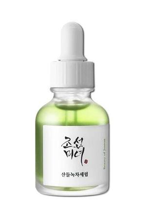 Beauty of joseon calming serum green tea + panthenol успокаивающая сыворотка для лица