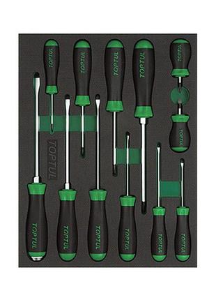 Набір викруток в ложементі 12ед. toptul gvb1202