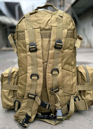 Армійский рюкзак з підсумками. койот 55 l13 фото