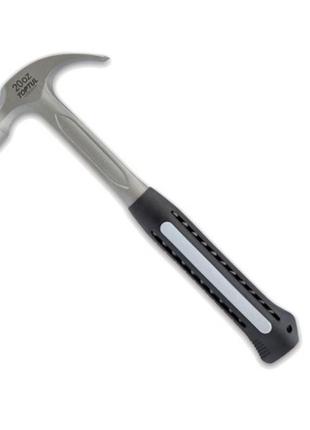 Молоток-цвяшник суцільнокований toptul 550 г прогумована ручка habd2034