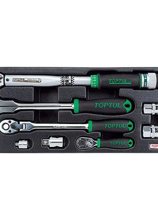 Набір трещеток в ложементі 8 од. toptul gcat0803