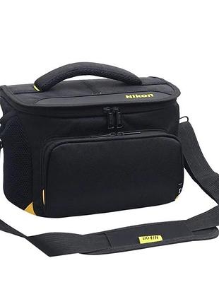 Сумка для фотоапарата nikon d никон протиударна чорний ( код: ibf052b )